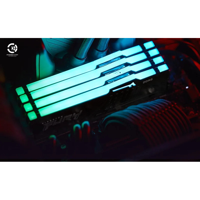 Kingston FURY White RGB 32G(2x - 64Gb Ddr5 6000Mhz Cl30 2X32Gb Desktop recension och pris